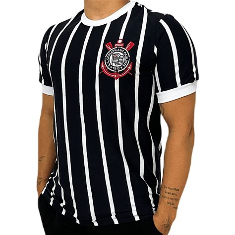 Camisa Corinthians Retrô Democracia 1982 Masculino Camisa retrô