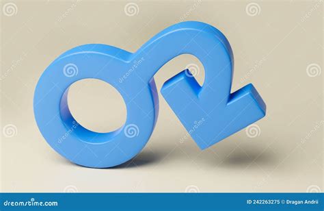 Gay Male Gender Symbols Under Magnifying Glass Vector Illustration