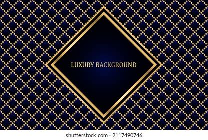 Blue Gold Geometric Background Vector Illustration Stock Vector ...