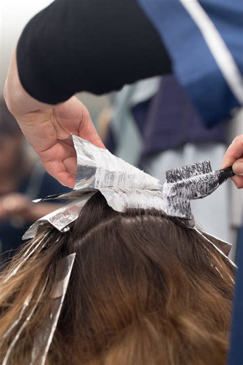 Weave hair in beauty salon stock photo. Image of hands - 89247624