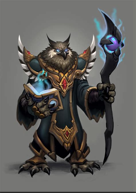 Artstation Owl Mage Alex Colchen Concept Art Characters Fantasy