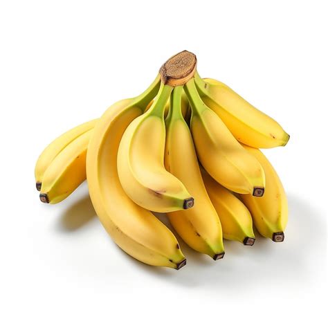 Premium Ai Image Bunch Of Bananas Isolated On White Background