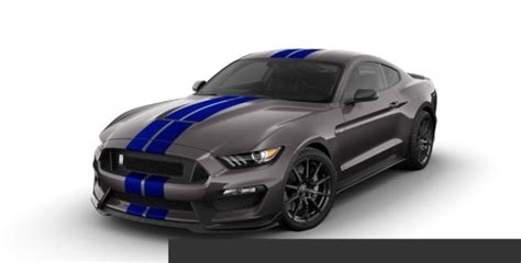 2016 Ford Shelby Gt350 Technology Package Autonation Ford Gray Blue Stripes