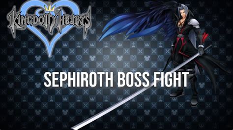 Kingdom Hearts Sephiroth Boss Fight Youtube