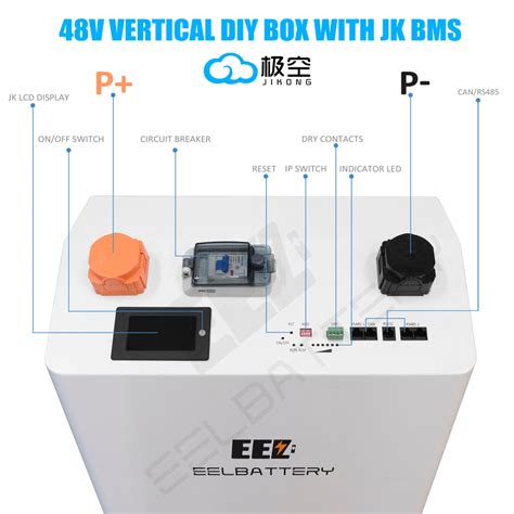 Eel 48v 16s Diy Vertical Jk Box Diy Battery Kits With Jk Inverter Bms