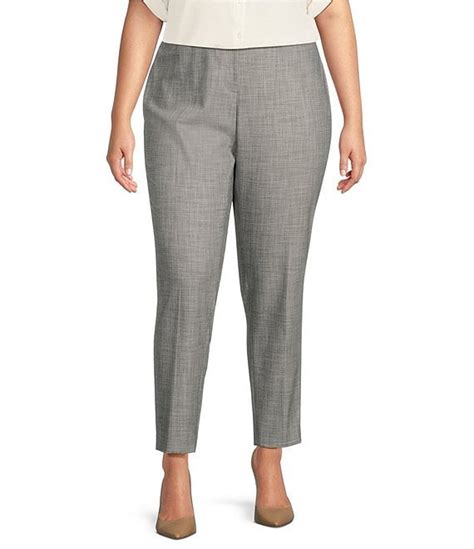 Calvin Klein Plus Size Heathered Slim Leg Pants Dillard S