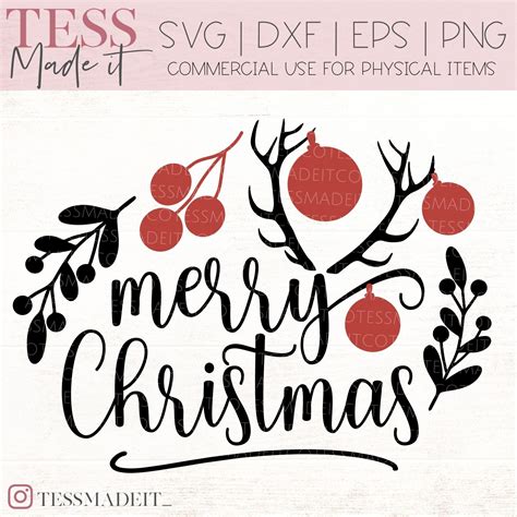 Farmhouse Christmas Svg Merry Christmas Svg Tess Made It