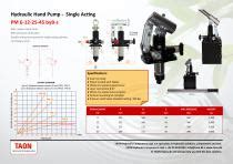 Hand Hydraulic Pump Pm Byb S Taon Hydraulik Komponenter Aps