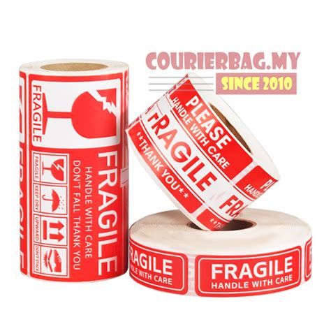 1000pcs 500pcs 250pcs Fragile Sticker Roll Handle With Care