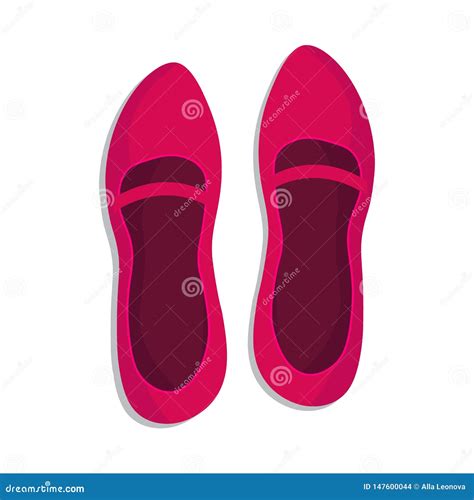 Zapatos Cl Sicos Para Mujer En El Fondo Blanco Ilustraci N Del Vector