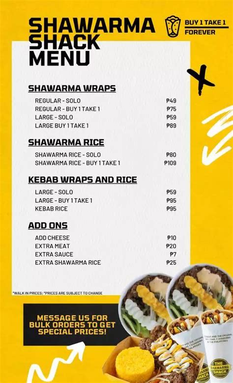 Shawarma Shack Menu Prices Philippines May 2024 Updated