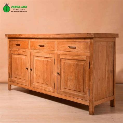 Jual Canka Meja Buffet Minimalis Tv Rak Murah Kayu Jati Di Seller