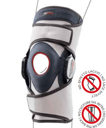 Genutonic Short Tubular Knee Brace With Articulated Rods And Flexion