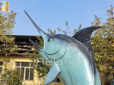 Outdoor Large Bronze Fish Sculpture For Sale Relong Art Sculpture