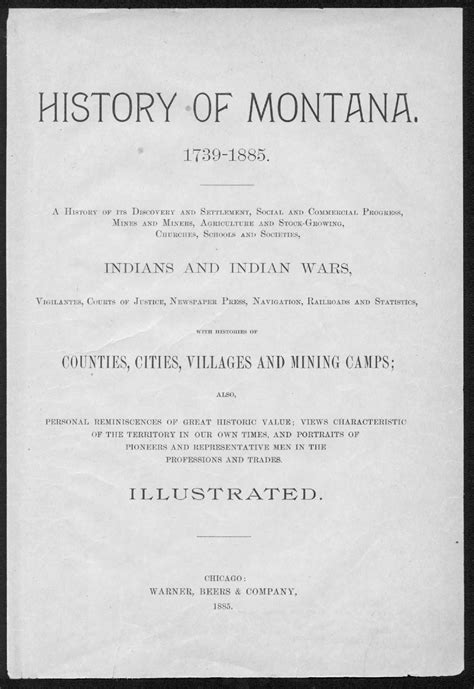 Montana History Books Montana History Portal