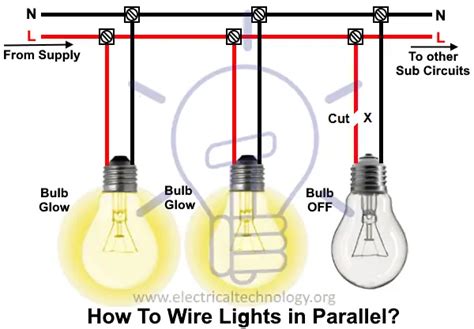 How To Wire Lights In Parallel Bulbs Connection In Parallel