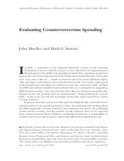 3 Evaluating Counterterrorism Spending Pdf Journal Of Economic