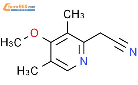 218921 06 3 4 甲氧基 3 5 二甲基 2 吡啶乙腈CAS号 218921 06 3 4 甲氧基 3 5 二甲基 2 吡啶乙腈中英