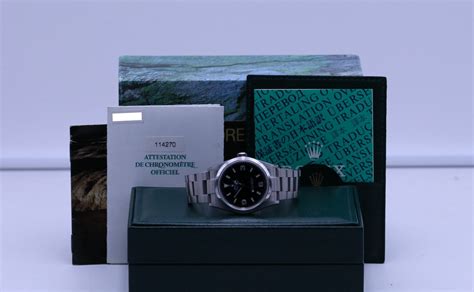 Rolex Explorer I Mm Stainless P Serial Box Papers