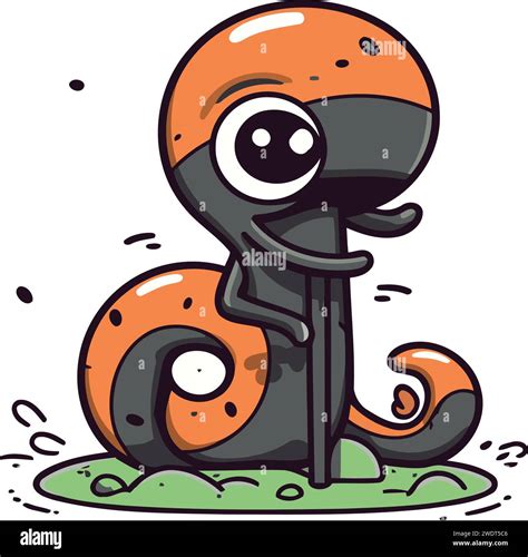 Cartoon Monster Vector Illustration On White Background Cute Monster