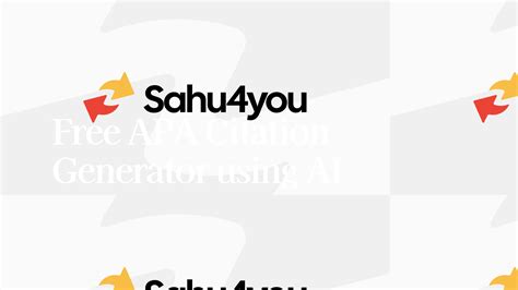 Free Apa Citation Generator Using Ai Sahu4you