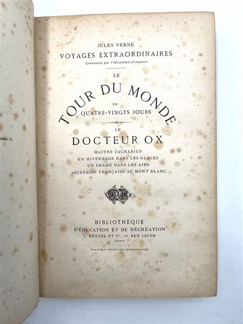 Verne Le Tour Du Monde En Jours Le Docteur Ox Edition Originale