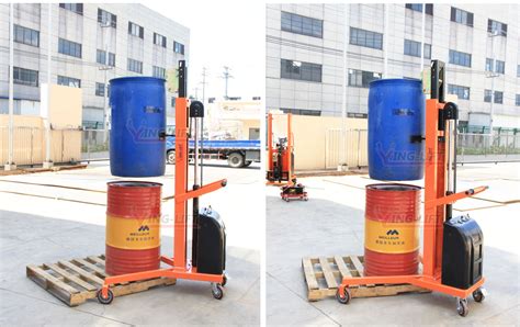 Electric Hydraulic Lifting And Lowering V Shaped Drum Lift Wuxi