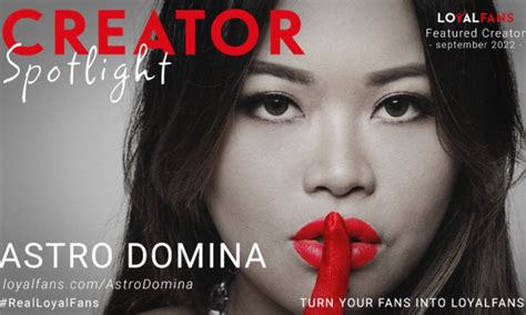 Avn Media Network On Twitter Astrodomina Named Loyalfans ‘featured Creator For September