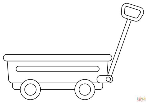 Wagon Coloring Page