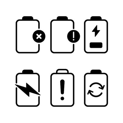 Premium Vector Battery Icon Pack Vector Energy Symbol