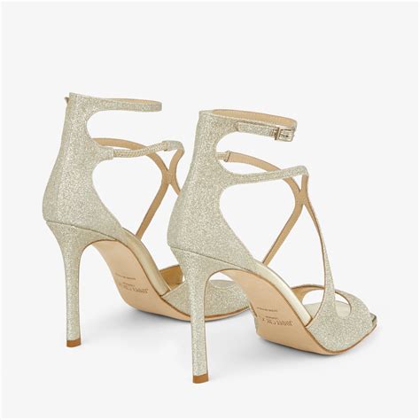 Platinum Ice Dusty Glitter Sandals Azia Spring Collection