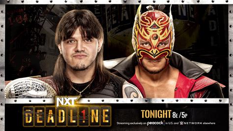 NXT North American Champion Dirty Dominik Mysterio Vs Dragon Lee WWE