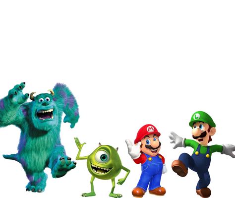 Mario And Luigi In Monsters Inc by SpanDinosaur709 on DeviantArt