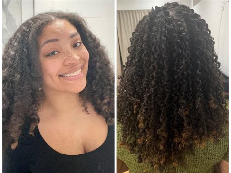 A beautician styled my curls using natural hair products, and I ...