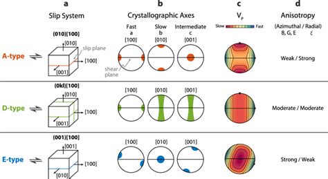 Schematic Summary Of The Most Commonly Observed Lattice Preferred