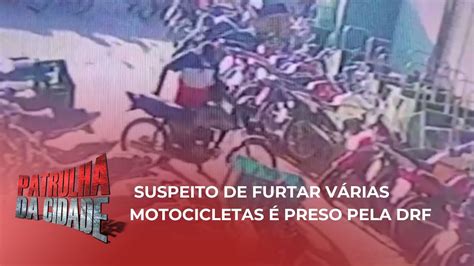 Suspeito de furtar várias motocicletas em estacionamentos de Campina