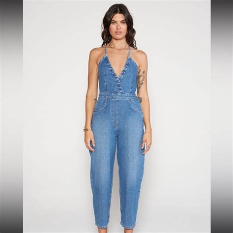 Etica Pants Jumpsuits Etica Denim Backless Jumpsuit Poshmark