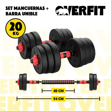 Ripley Set Mancuernas Y Barra Unibles Kg Fitness Pesas Ajustables