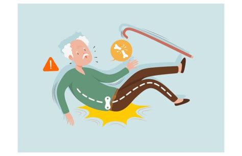 Old Man Falling Down Graphic By Etinurhayati0586 · Creative Fabrica