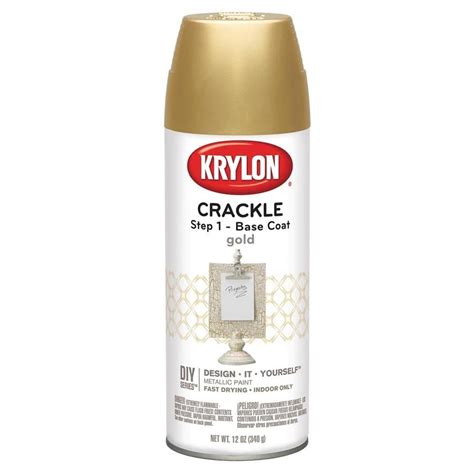 Krylon Gloss Gold Crackle Spray Paint Actual Net Contents Oz At