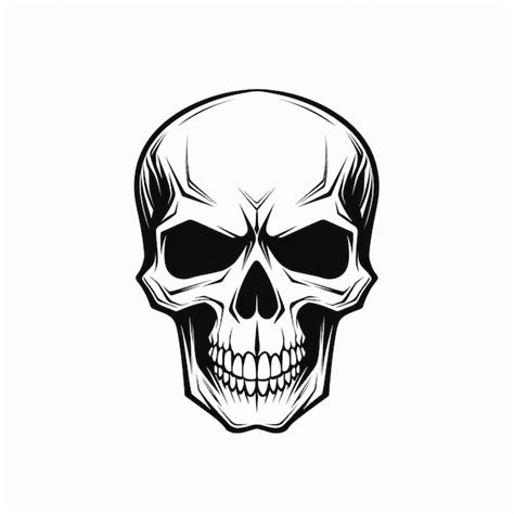 Premium AI Image | Heavy Metal Skull Illustration