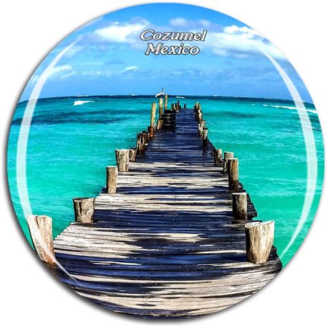 Amazon Weekino Mexico Paradise Beach Cozumel Fridge Magnet D