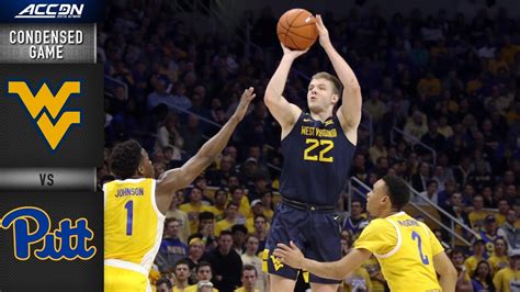 West Virginia Vs Pittsburgh Condensed Game Acc Men S Basketball