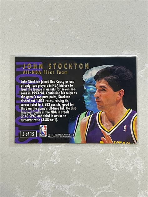 Fleer Ultra John Stockton All Nba Team Utah Jazz Ebay