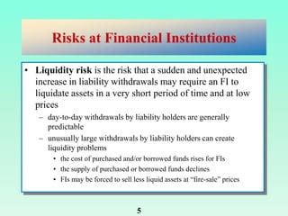 Risks In Financial Institutions PPT