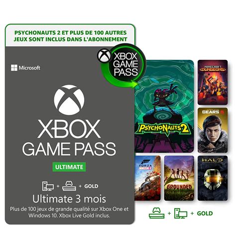 Abonnement Xbox Game Pass Ultimate 3 Mois Psychonauts 2 Standard