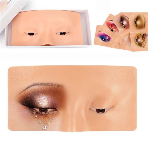 Makeup Practice Face Board Silicone Practice Makeup Face