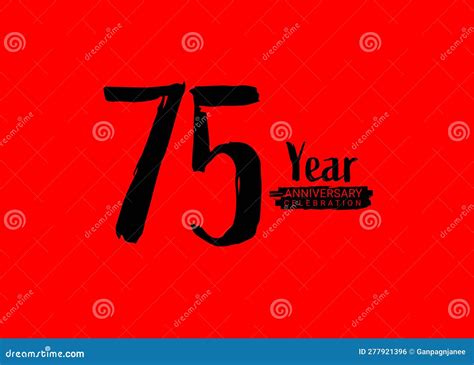 75th Birthday Card Wishes Illustration Royalty Free Cartoon