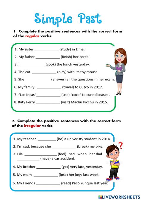 Past Simple Irregular Verbs Affirmative Worksheet Porn Sex Picture