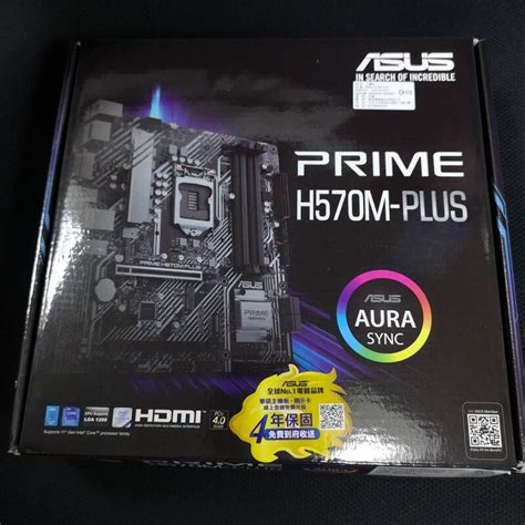 Asus 華碩 Prime H570m Plus 主機板 全新未拆封 蘆洲可自取📌附購買證明📌自取價2790 露天市集 全台最大的網路購物市集